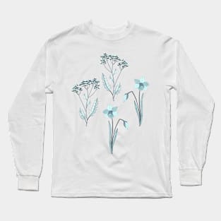 Simple Wildflowers Pattern 1 Long Sleeve T-Shirt